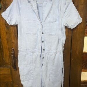 LOFT linen Gauzy Romper